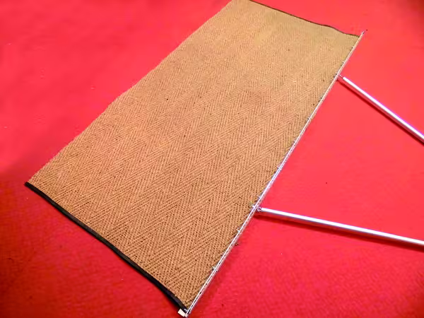 Tennisplatz-Abziehteppich mit Bügel